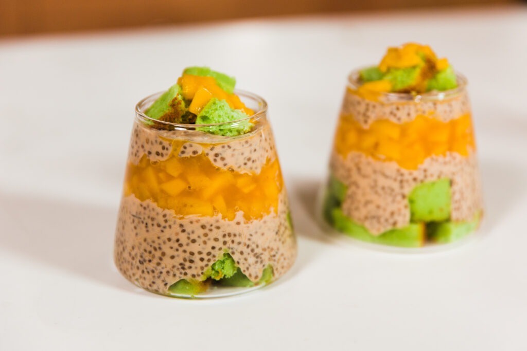 Mango Coconut Trifle Chia Pudding