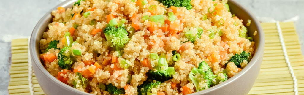 Fried Garlic White Quinoa