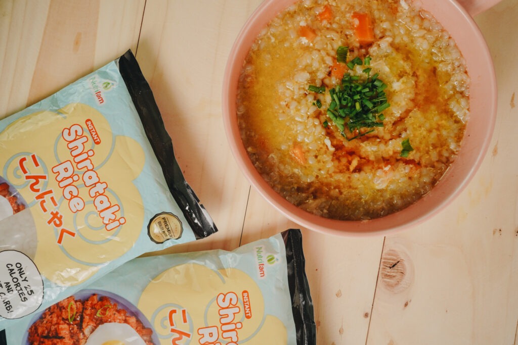 Low-calorie Nutrifam Instant Shirataki Rice Congee